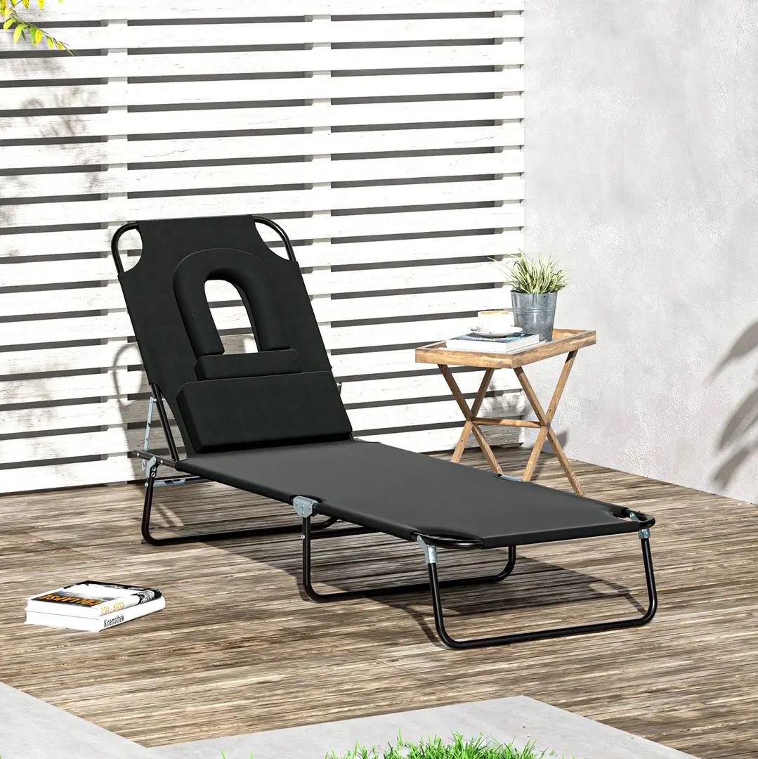 Sezlong Outsunny 84B-002BK (Black)