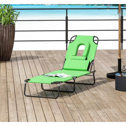 Sezlong Outsunny 84B-002GN (Green) Thumb