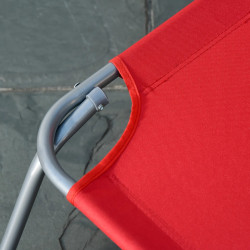 Шезлонг Outsunny 84B-129 (Red) Thumb