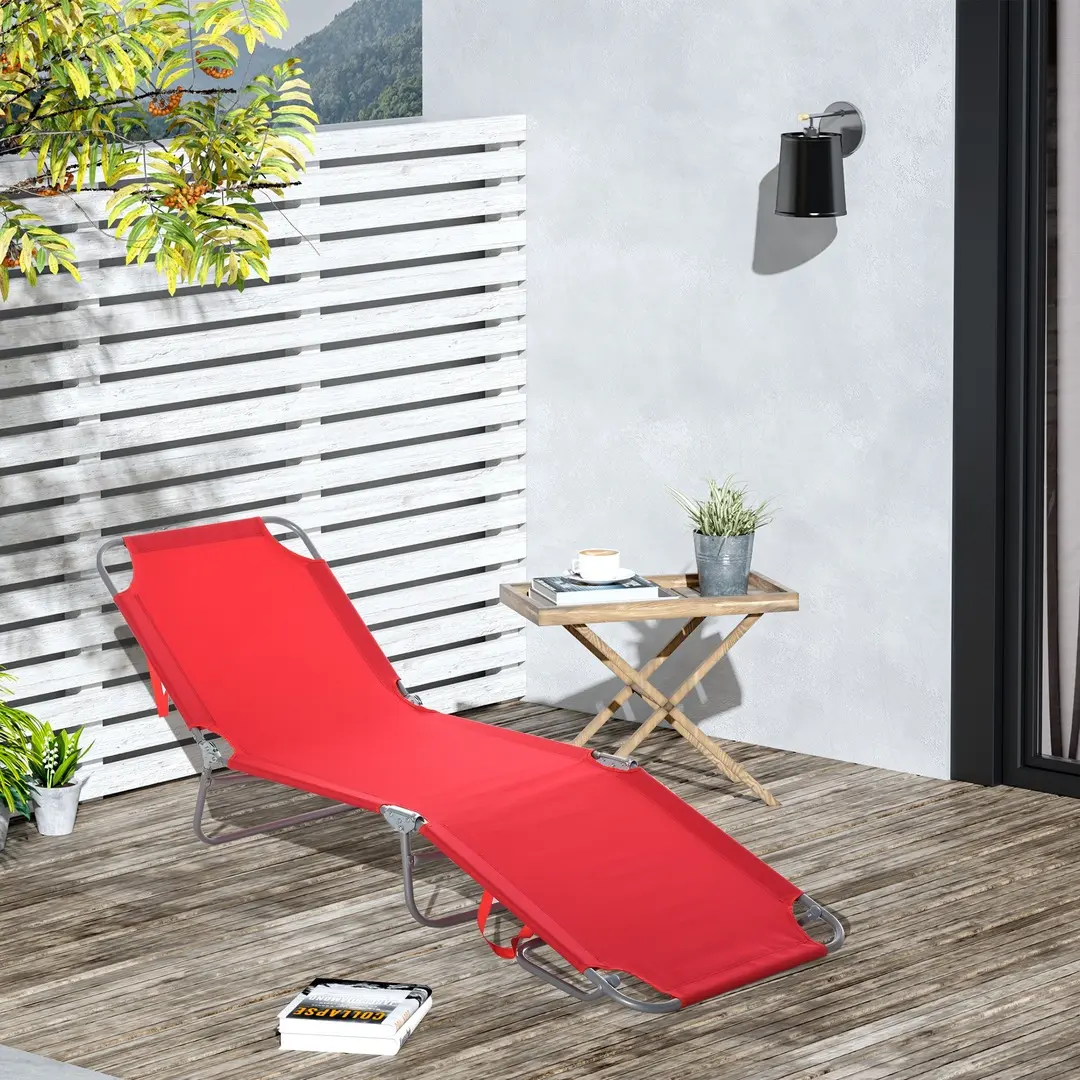Шезлонг Outsunny 84B-129 (Red)