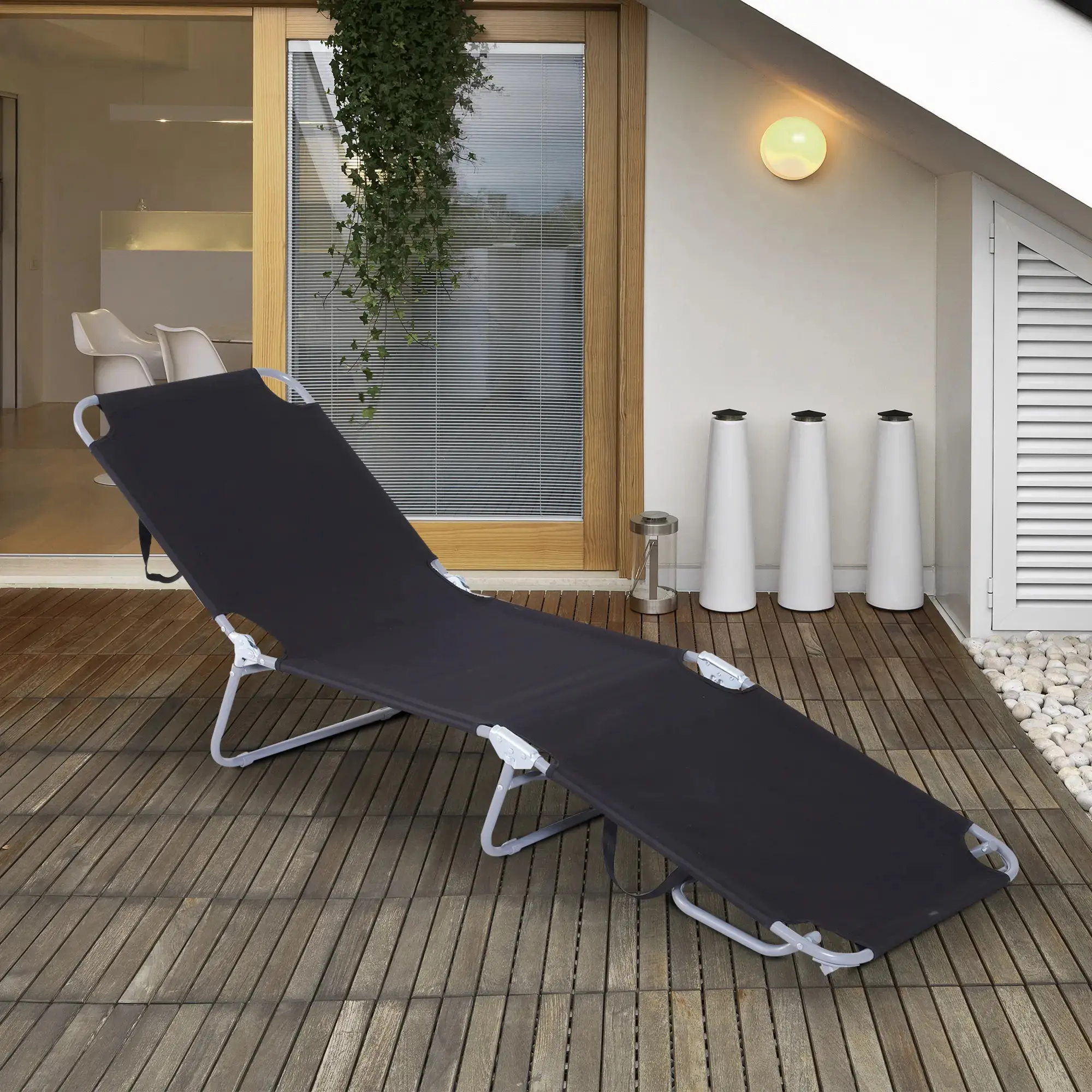 Шезлонг Outsunny 84B-129BK (Black) - 10