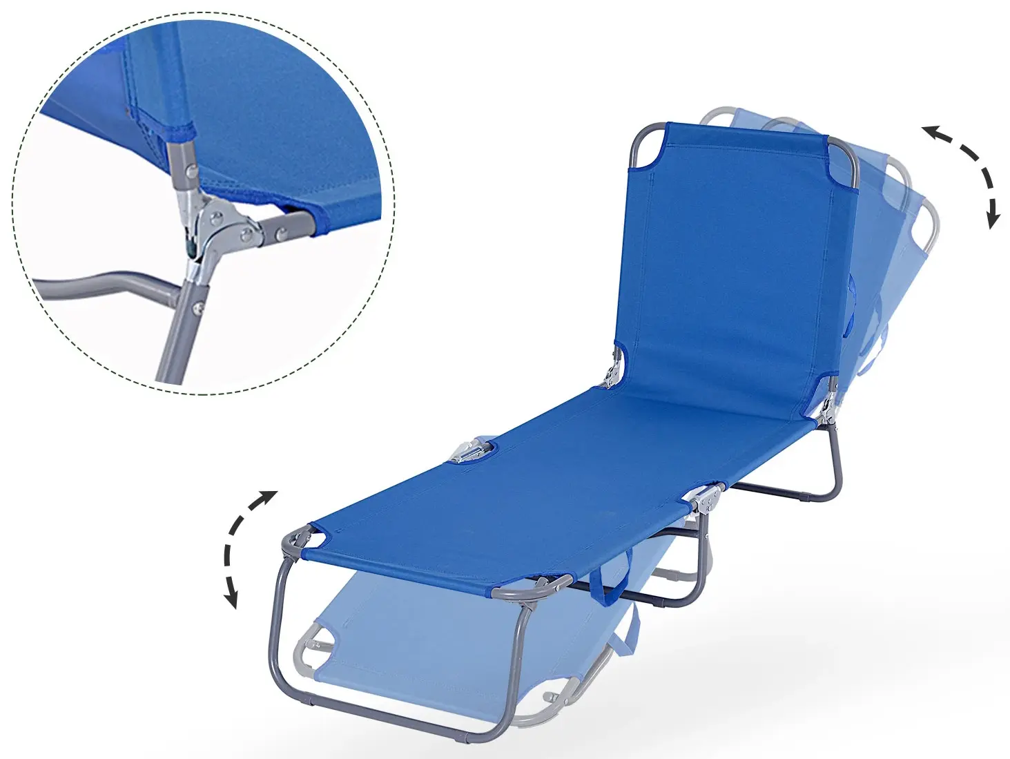 Sezlong Outsunny 84B-129BU (Blue) - 4