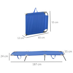 Sezlong Outsunny 84B-129BU (Blue) Thumb
