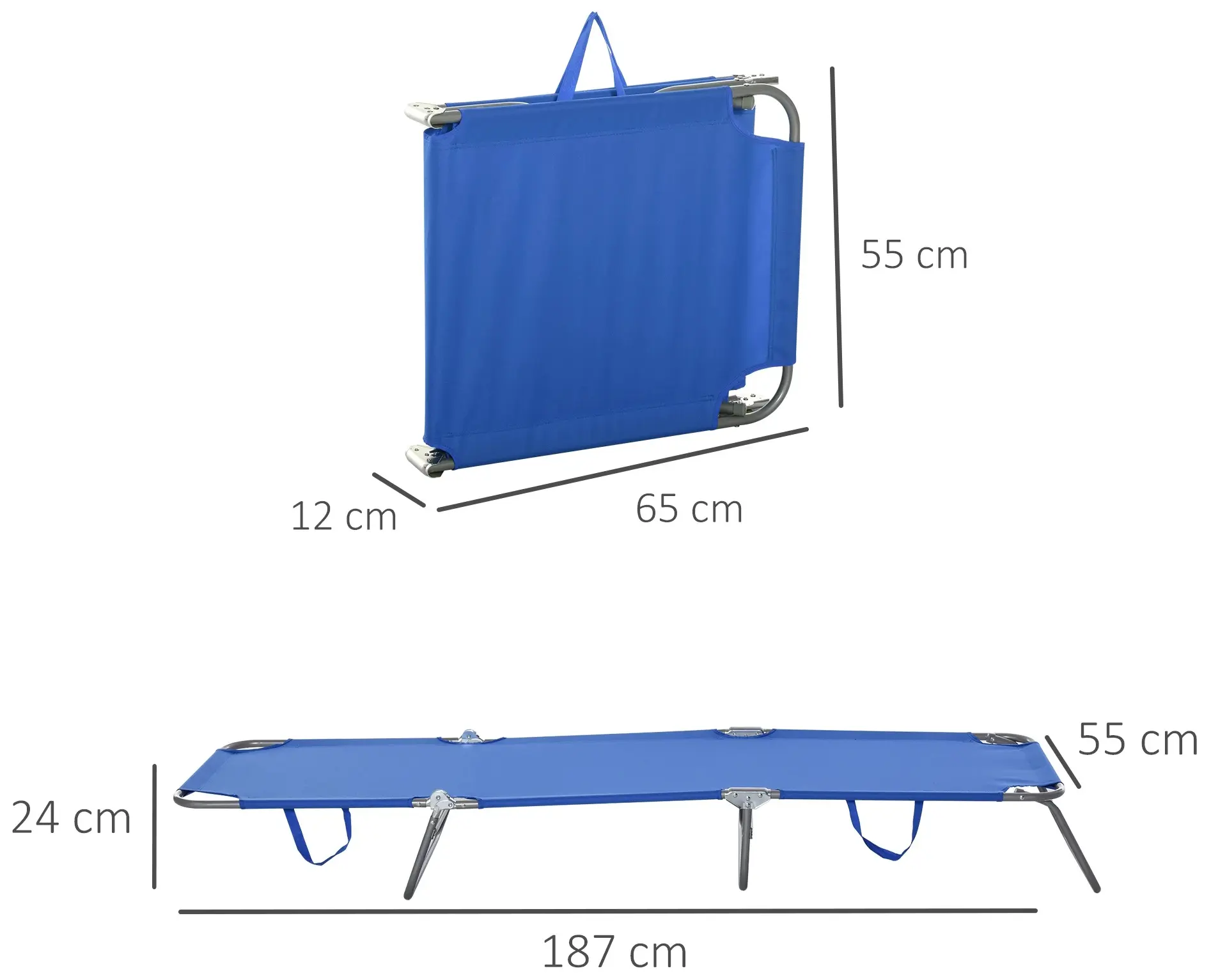 Sezlong Outsunny 84B-129BU (Blue) - 5