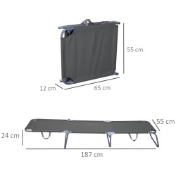Sezlong Outsunny 84B-129GY (Grey) Thumb