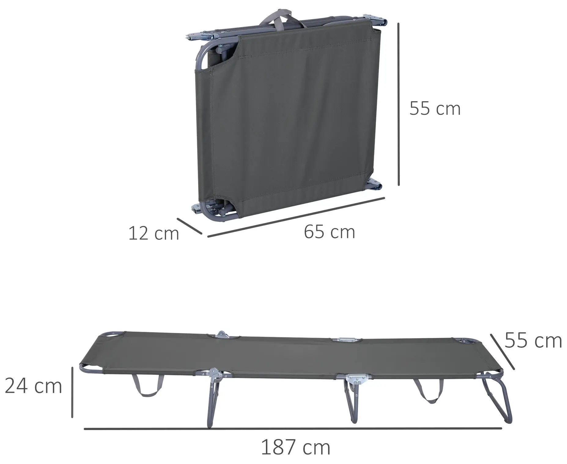 Sezlong Outsunny 84B-129GY (Grey) - 5