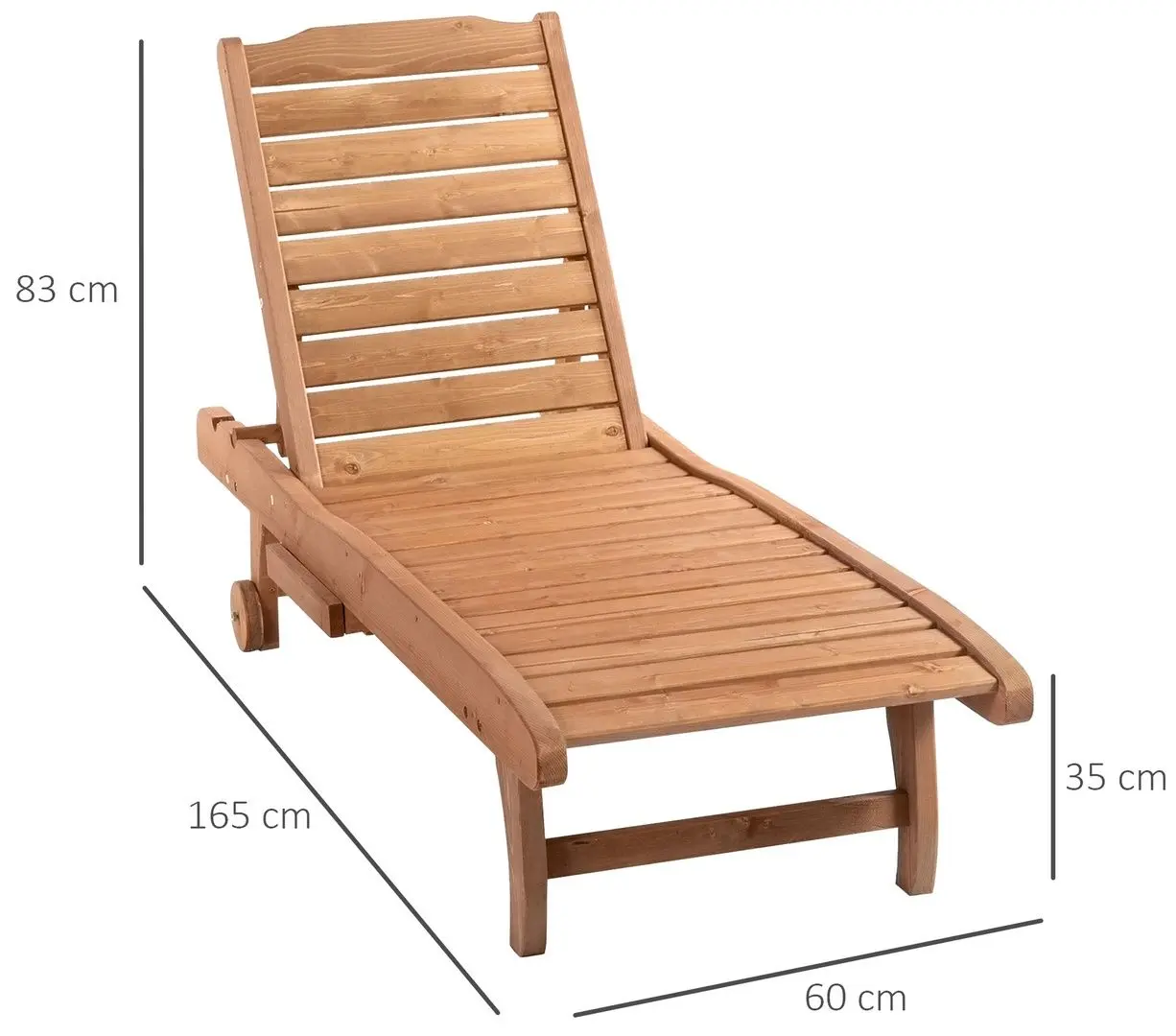 Шезлонг Outsunny 84B-164 (Natural)
