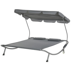 Шезлонг Outsunny 84B-174GY (Grey) Thumb