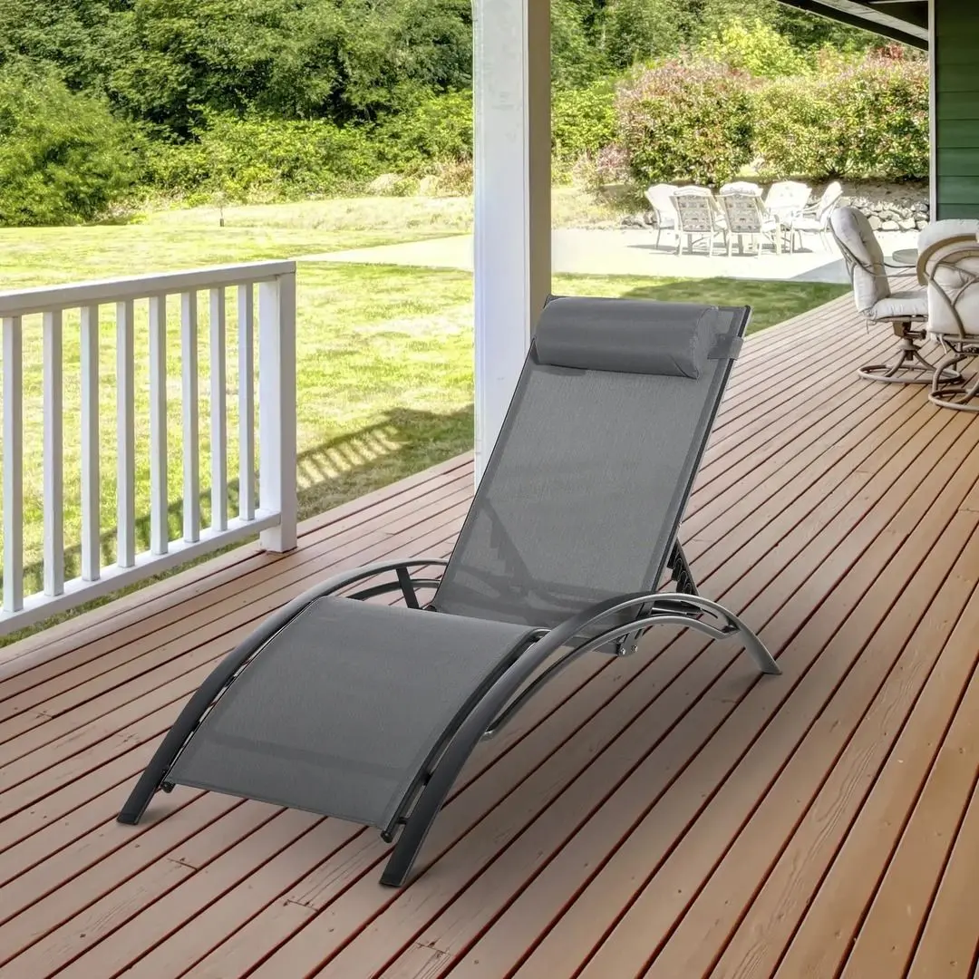 Sezlong Outsunny 84B-179V01CG (Grey)