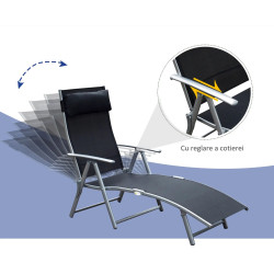 Sezlong Outsunny 84B-184BK (Black) Thumb