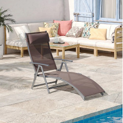 Sezlong Outsunny 84B-184BN (Brown) Thumb