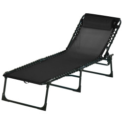 Sezlong Outsunny 84B-206BK (Black) Thumb