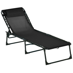 Sezlong Outsunny 84B-206BK (Black) Thumb