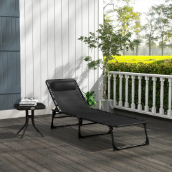 Sezlong Outsunny 84B-206BK (Black) Thumb