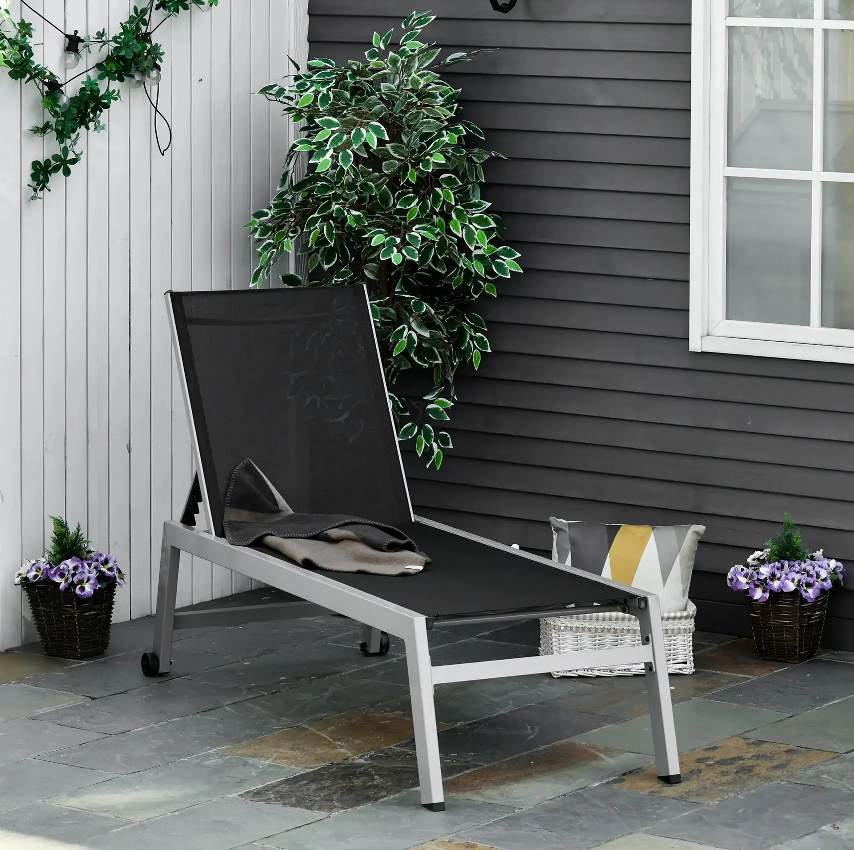 Sezlong Outsunny 84B-340BK (Black) - 8