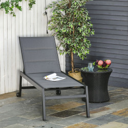 Шезлонг Outsunny 84B-343V02GY (Grey)