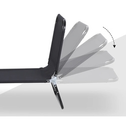 Sezlong Outsunny 84B-442BK (Black) Thumb