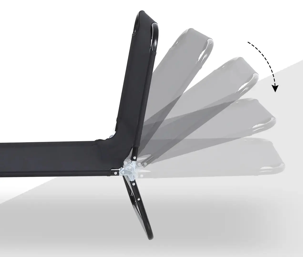 Sezlong Outsunny 84B-442BK (Black)