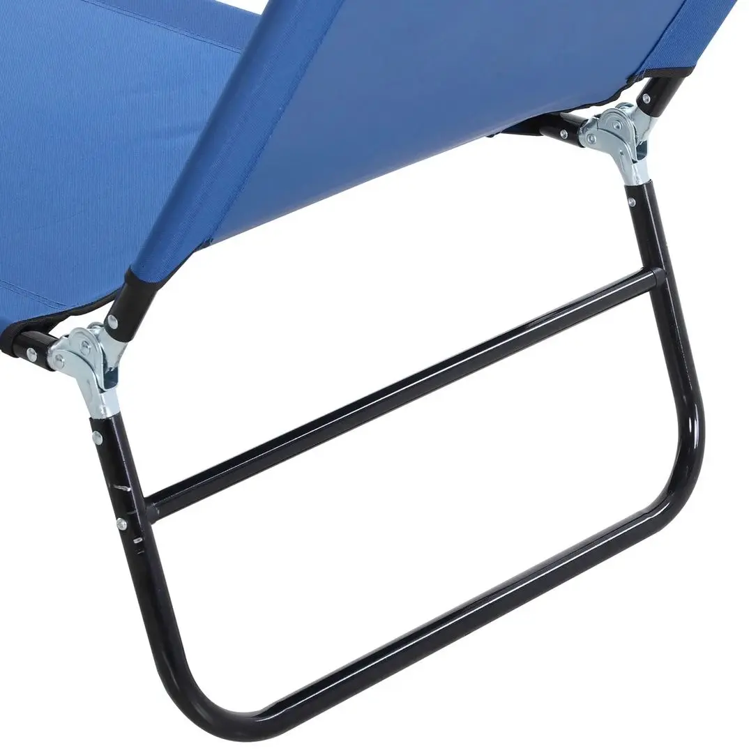 Шезлонг Outsunny 84B-442BU (Blue)