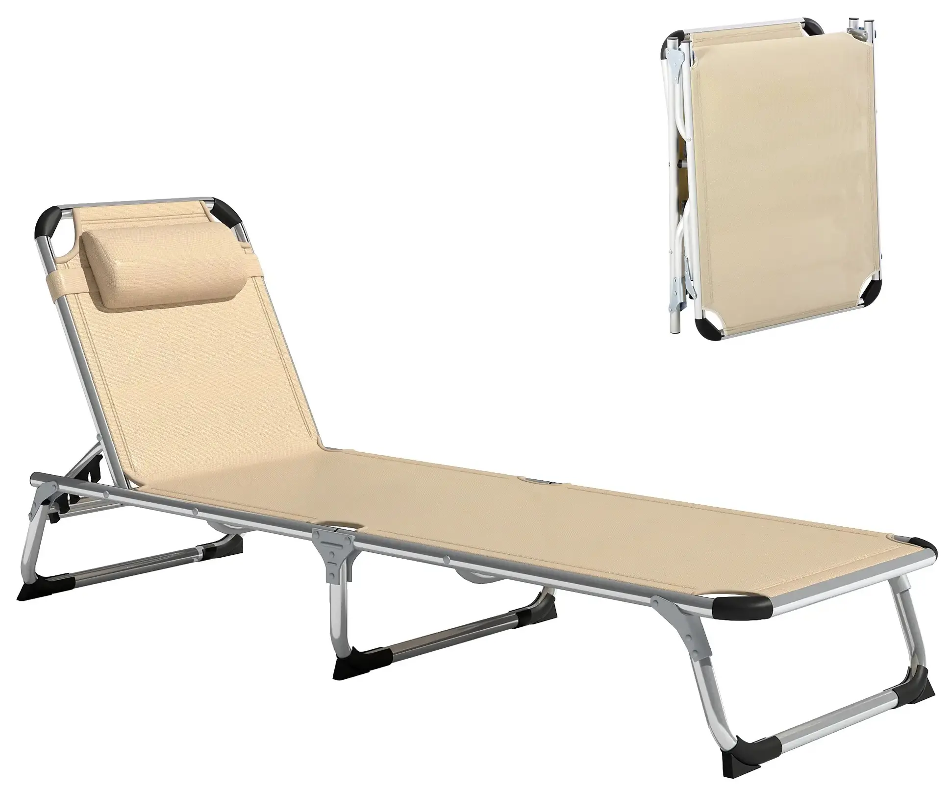 Sezlong Outsunny 84B-592BG (Beige) - 3