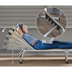 Sezlong Outsunny 84B-592BG (Beige) Thumb