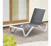 Sezlong Outsunny 84B-595GY (Grey/White)