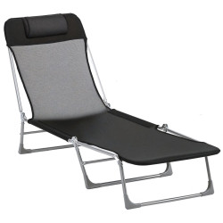 Sezlong Outsunny 84B-622BK (Black) Thumb