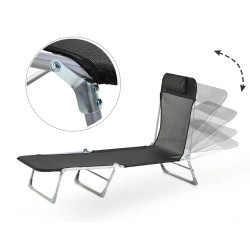 Sezlong Outsunny 84B-622BK (Black) Thumb