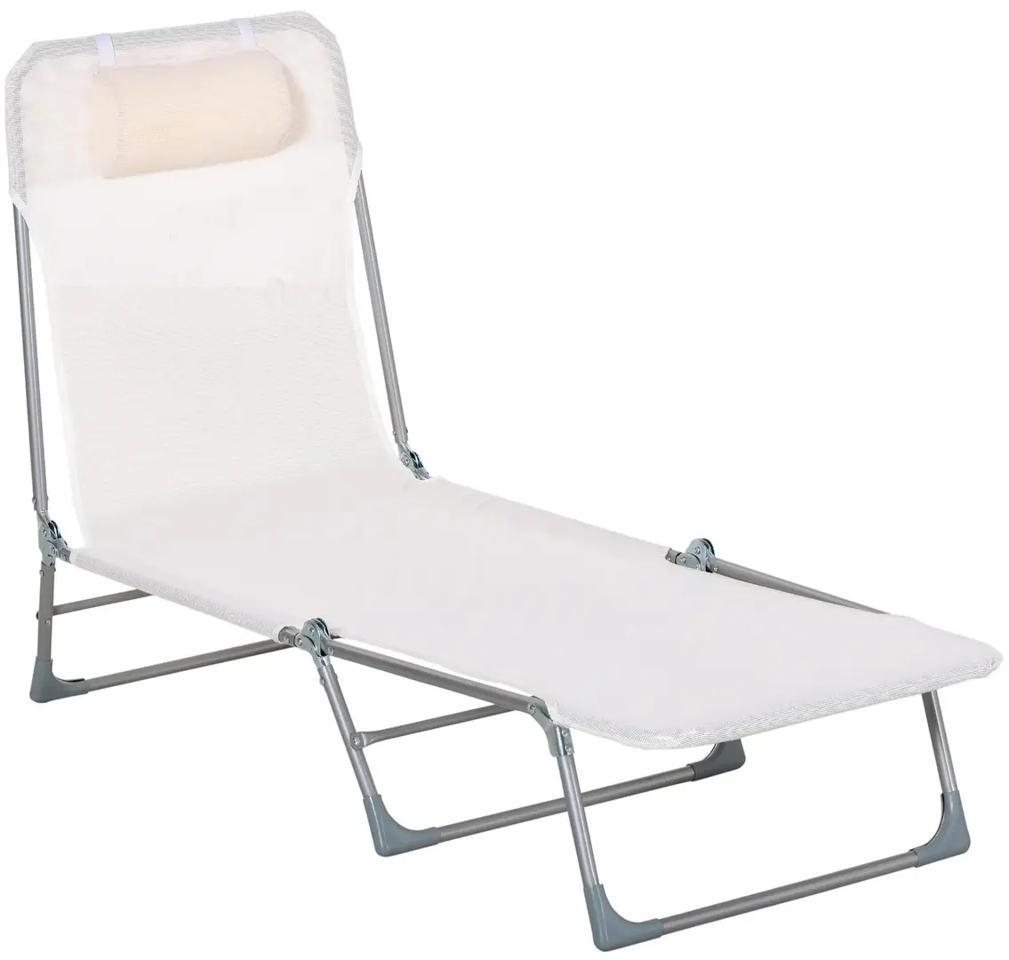 Sezlong Outsunny 84B-622CW (Cream White) - 2