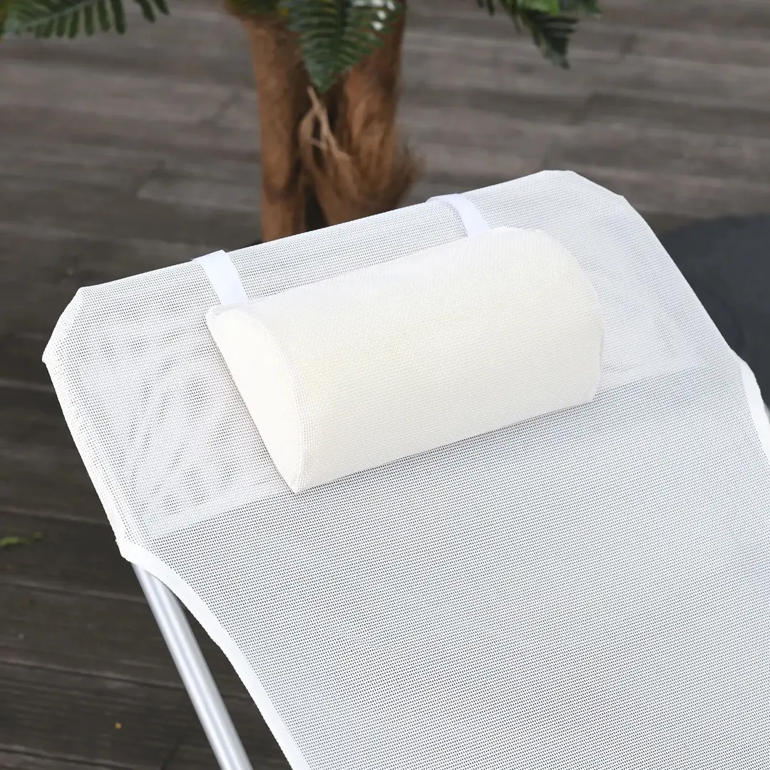 Sezlong Outsunny 84B-622CW (Cream White) - 8