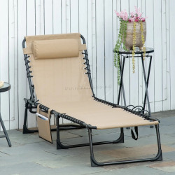 Sezlong Outsunny 84B-812V70BG (Beige)