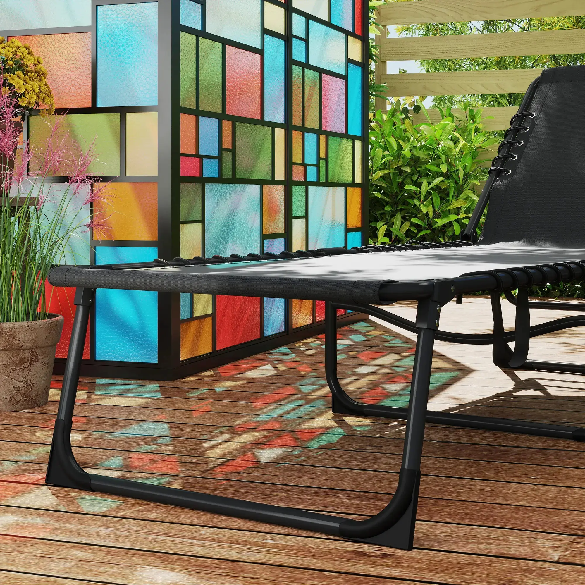 Sezlong Outsunny 84G-125V00BK (Black) - 6