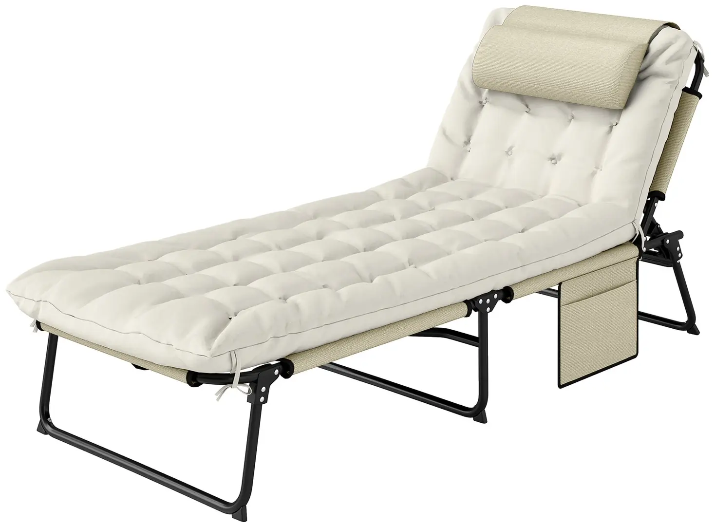 Sezlong Outsunny 84G-351V00BG (Beige/Black) - 2