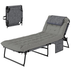 Sezlong Outsunny 84G-351V00GY (Grey/Black) Thumb