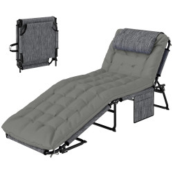 Sezlong Outsunny 84G-351V00GY (Grey/Black) Thumb