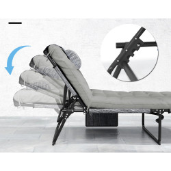 Sezlong Outsunny 84G-351V00GY (Grey/Black) Thumb