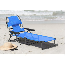 Sezlong Outsunny 84G-391V00DB (Black/Dark Blue)