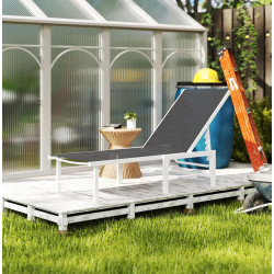 Sezlong Outsunny 84G-596V01GY (Grey/White) Thumb