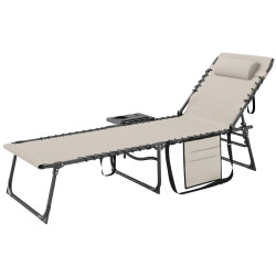 Sezlong Outsunny 84G-721V00CW (Cream White) Thumb