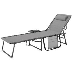 Sezlong Outsunny 84G-721V00GY (Grey) Thumb