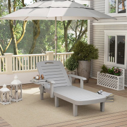 Sezlong Outsunny 84G-789V00LG (Light Grey) Thumb