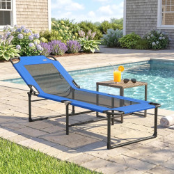 Sezlong Outsunny 84K-164V00BU (Blue/Black)