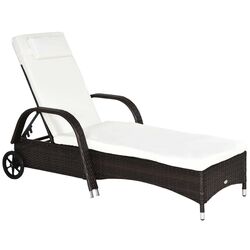 Шезлонг Outsunny 862-005BN (Brown) Thumb