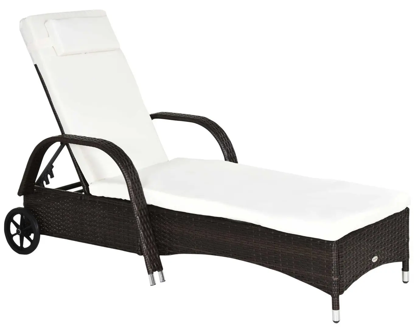 Шезлонг Outsunny 862-005BN (Brown)