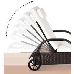 Шезлонг Outsunny 862-005BN (Brown) Thumb