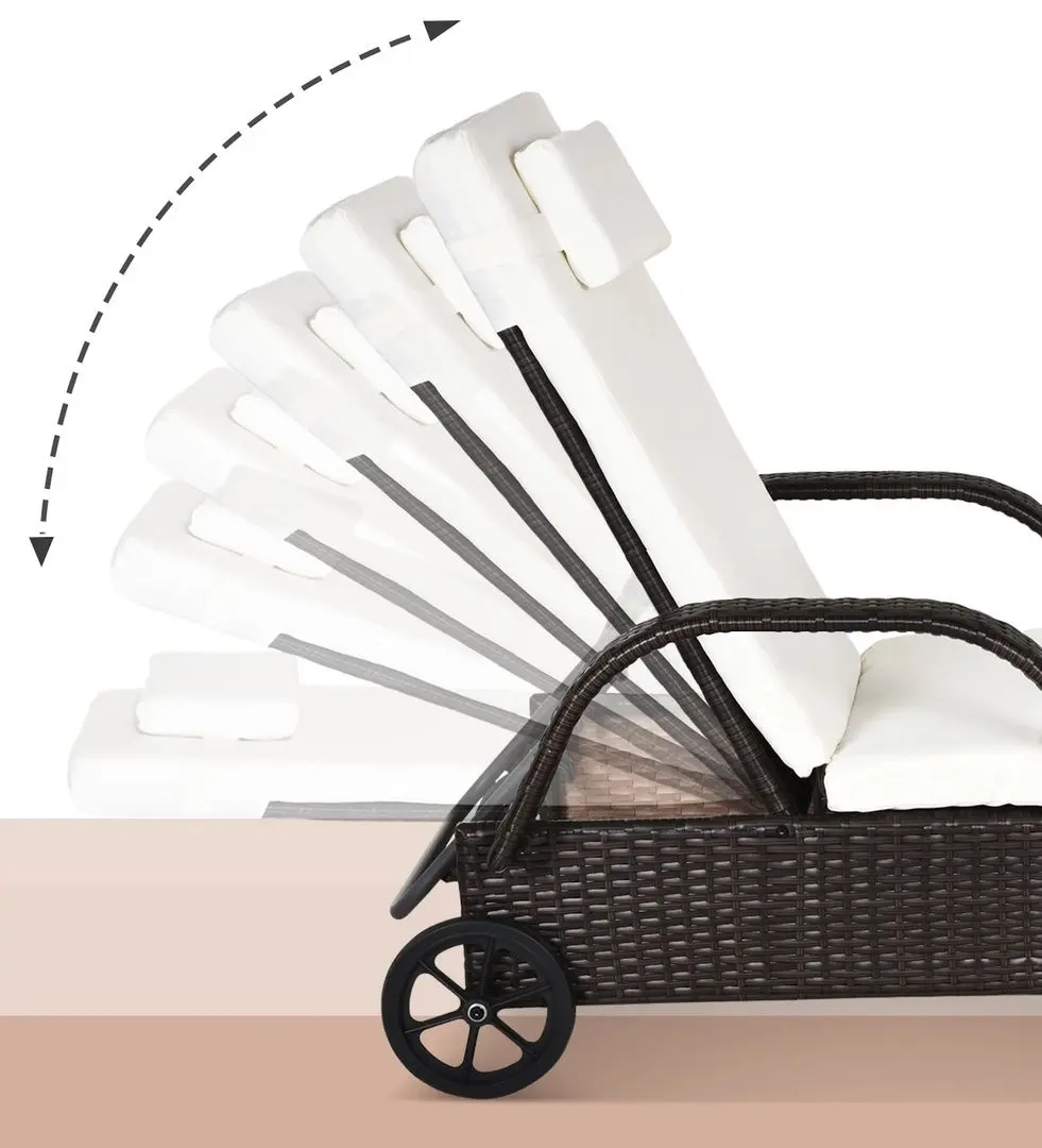 Шезлонг Outsunny 862-005BN (Brown)