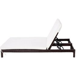 Шезлонг Outsunny 862-023BN (Brown/Cream White) Thumb