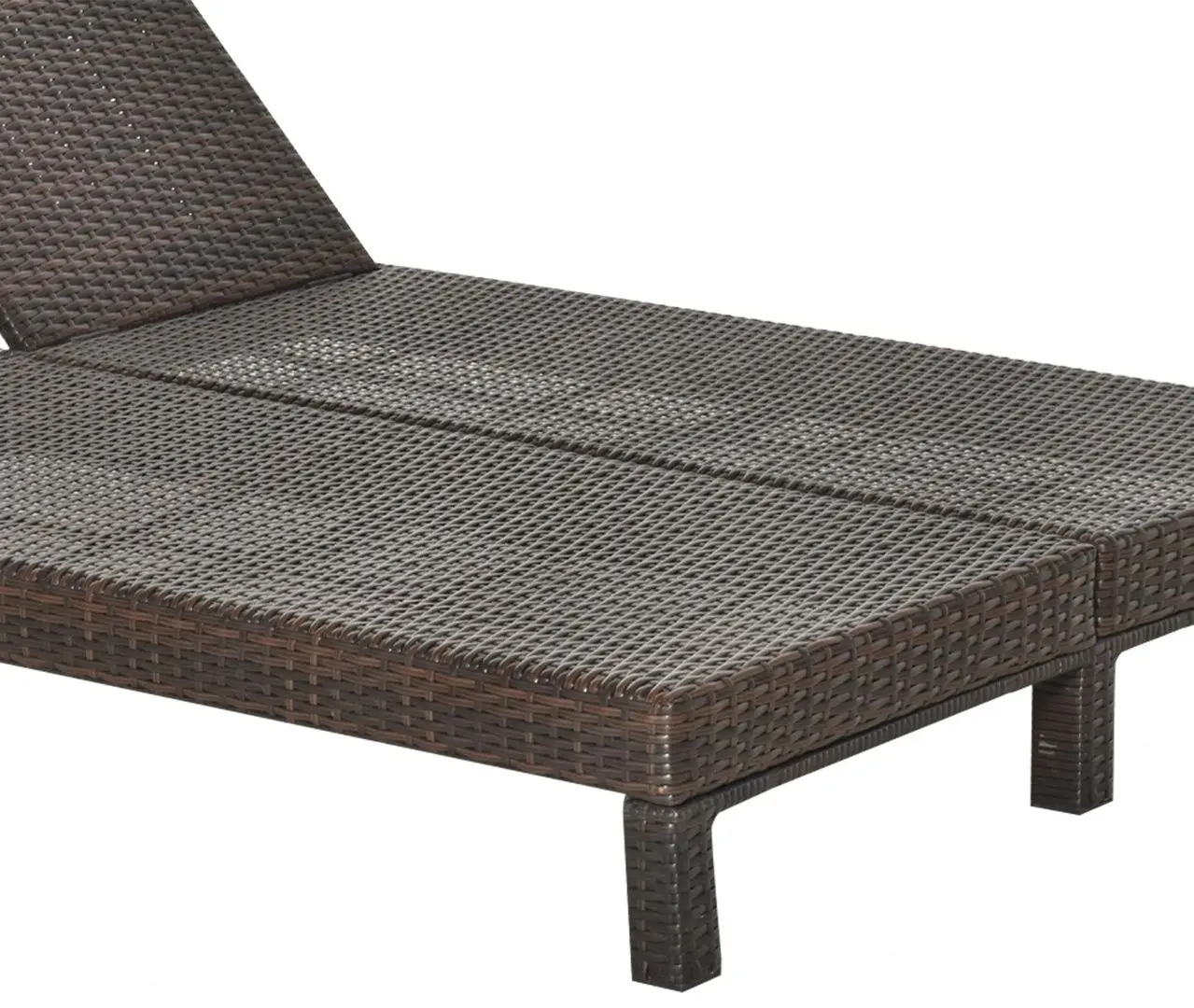 Шезлонг Outsunny 862-023BN (Brown/Cream White)