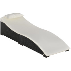 Sezlong Outsunny 862-038 (Black/Cream) Thumb