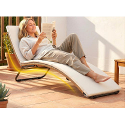 Шезлонг Outsunny 862-089V00CW (Cream) Thumb